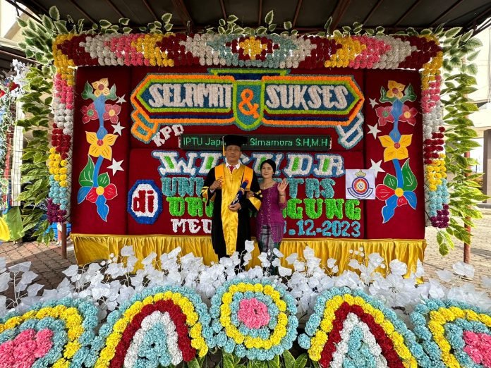 Kanit Reskrim Polsek Percut Sei Tuan Iptu Japri Simamora SH Raih Gelar S2