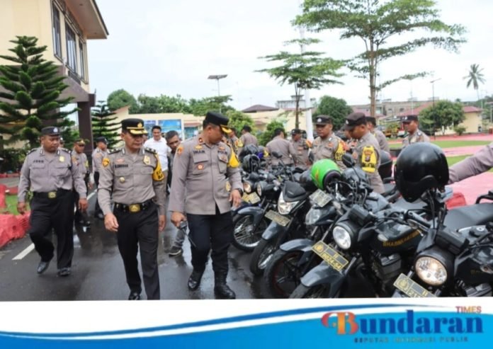 Kapolres Batu Bara Cek Kendaraan Dinas Persiapan Ops Lilin Toba