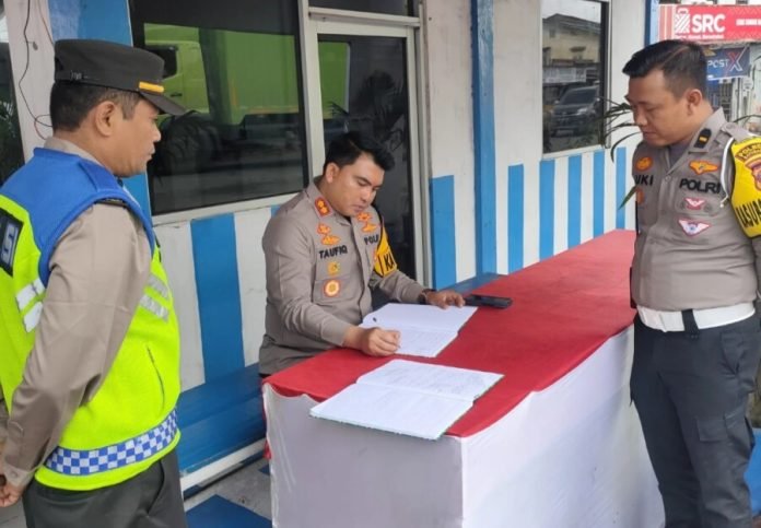 Kapolres Batu Bara Cek Pos Pam Ops Lilin Toba dan Berikan Support Ke Anggota