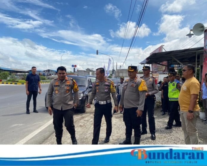 Kapolres Batu Bara Cek Pos Pam dan Pos Yan Nataru