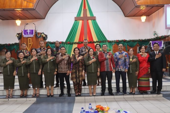 Kapolres hadiri perayaan natal keluarga besar polres pematang siantar