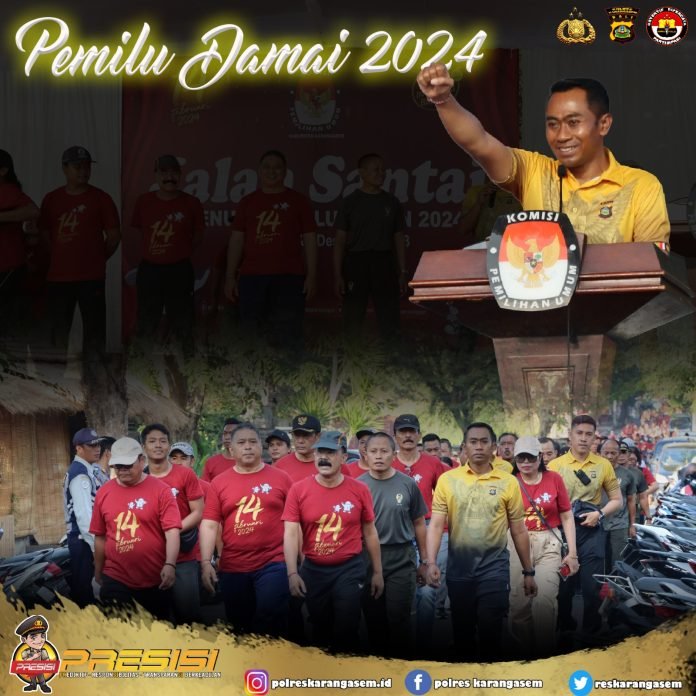 Kapolres Karangasem Hadiri Kegiatan Jalan Santai