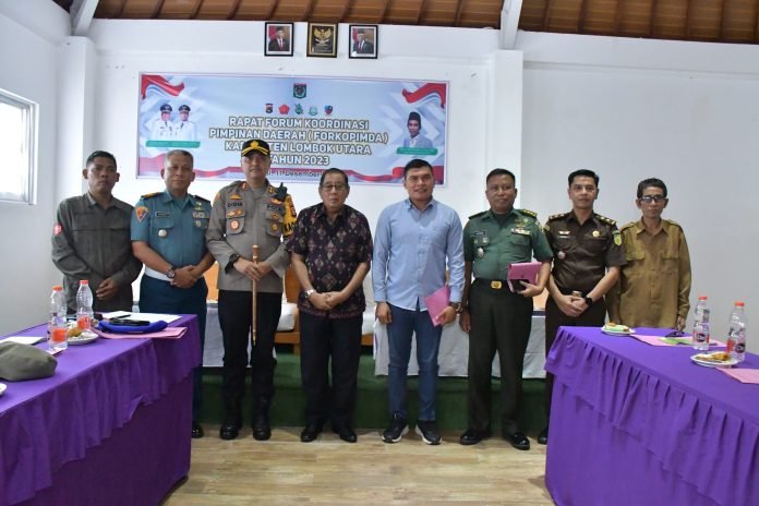 Kapolres Lombok Utara Hadiri Rapat Forkopimda Kabupaten Lombok Utara