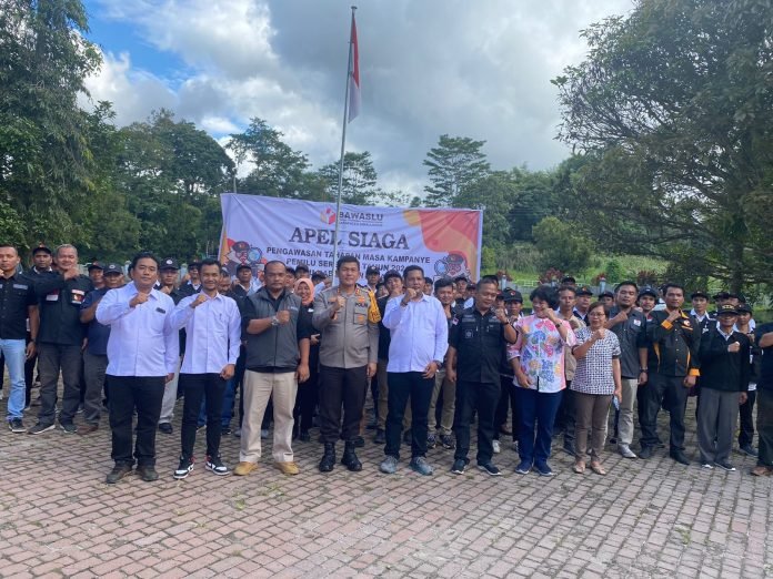 Kapolres Simalungun Hadiri Apel Siaga Jelang Tahapan Kampanye PEMILU 2024
