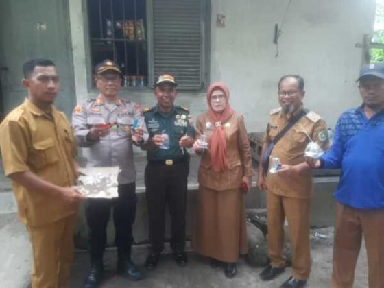 Kebersamaan : Bukti Tiga Pilar Kapolsek Dolok Masihul Resort Sergai dan Forkopimcam Ajak Masyarakat Perang Terhadap Peredaran Narkoba