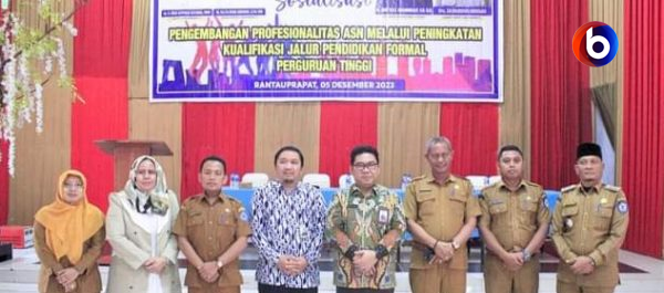 Kegiatan Sosialisasi Pengembangan Profesionalitas ASN di Labuhanbatu, Ini Penyampaian Asisten I dan Narasumber Lainya: