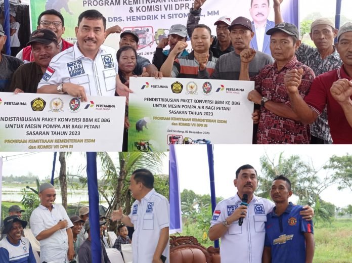 Kemitraan Kementerian ESDM Dengan Komisi VII, Distribusikan Paket Konversi BBM ke BBG di Desa Rantau Panjang