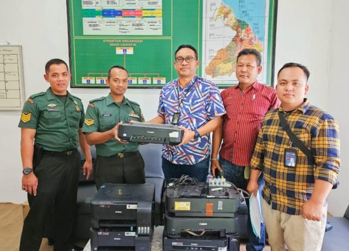 Kodim 0208 Asahan Terima Bantuan Printer dari Bank BRI Kisaran untuk Meningkatkan Kelancaran Operasional