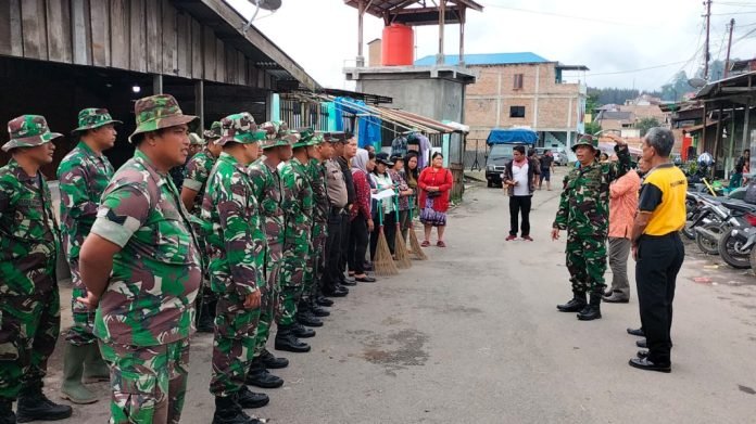 Kodim Gelar Karbak, Dandim 0205/TK Letkol Inf Ahmad Afriyan Rangkuti : kembali gairahkan budaya gotong royong ditengah-tengah masyarakat