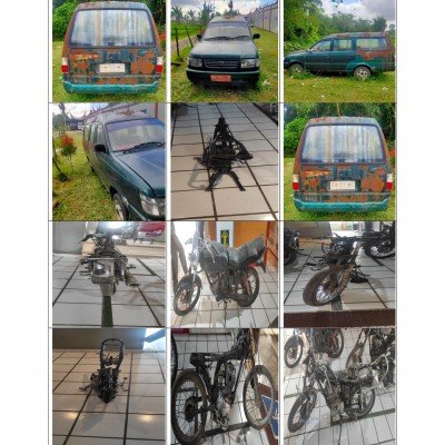 Lapas Bukittinggi Lelang 5 (lima) unit kendaraan berupa 1 (satu) unit mobil & 4 (empat) unit motor dijual 1 (satu) paket di Kota Bukittinggi Rp. 6.060.760