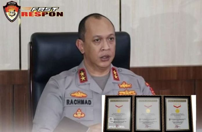 Luar Biasa, Kapolda Sumsel Terima 5 Penghargaan Rekor MURI