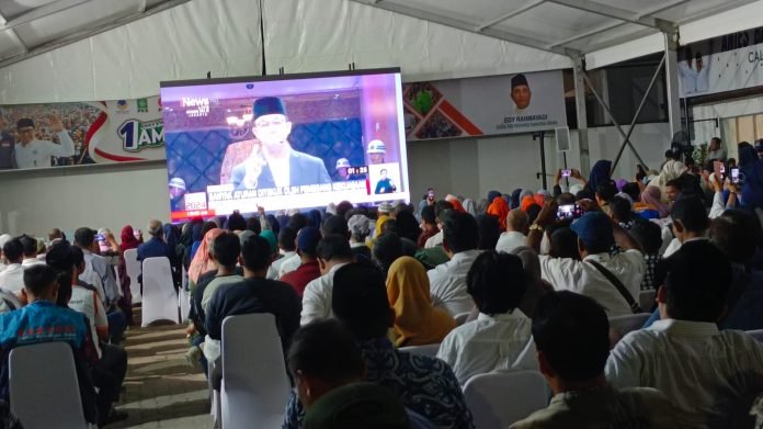 Massa AMIN Sumut Nonton Bareng Debat Pilpres Pertama