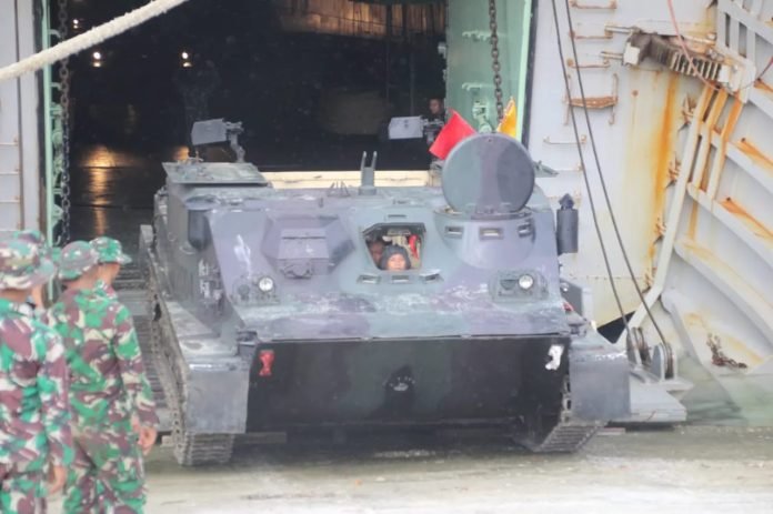 Menkav 3 Mar Laksanakan Latihan Embarkasi dan Debarkasi Material Tempur