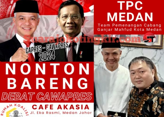 Nobar Debat Cawapres Di Cafe Akasia Kota Medan Sukses