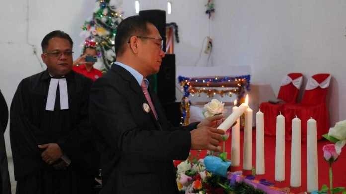 PENUH DAMAI DAN SUKACITA, LAPAS KELAS IIA PEMATANGSIANTAR GELAR PERAYAAN NATAL BERSAMA WBP DAN KELUARGA