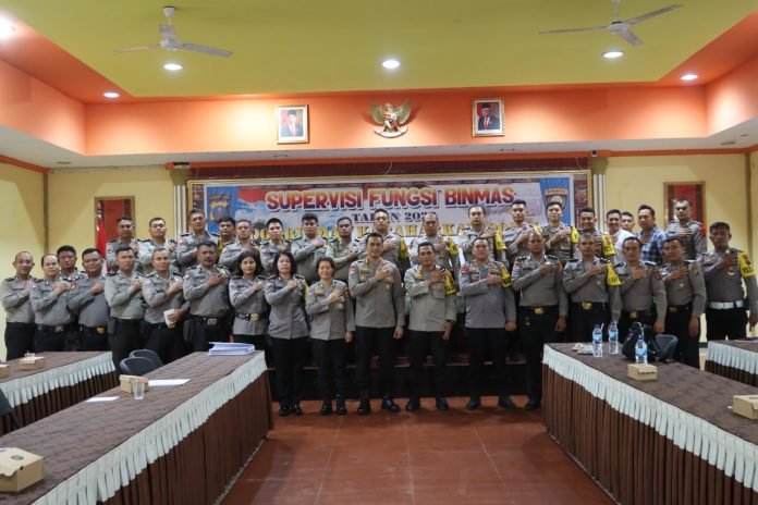 POLRES PEMATANG SIANTAR SAMBUT KUNJUNGAN KERJA TIM SUPERVISI KORBINMAS BAHARKAM POLRI