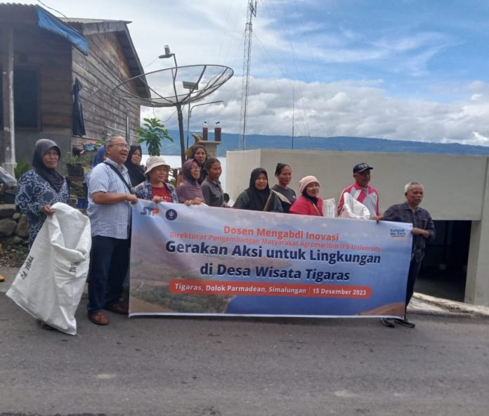 Pt japfa melalui pt stp dan kelompok sadar wisata tigaras bersatu aksi penanganan sampah