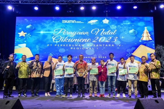 PT Perkebunan Nusantara IV Regional I Rayakan Natal Oikumene 2023