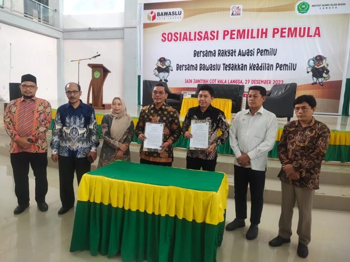 Panwaslih Aceh Gelar Sosialisasi Pemilih Pemula Di IAIN Langsa