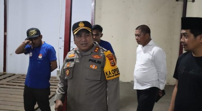 Pastikan Keamanan Logistik Pemilu 2024, Kapolres Toraja Utara Cek Gudang KPU