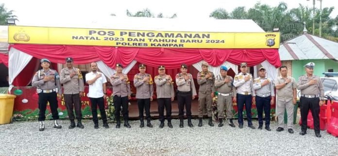 Pastikan Pelayanan Maksimal, Wakapolres Kampar Tinjau Pospam 