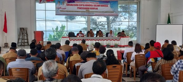 Pemkab Toba Gelar Sosialisasi Cipta Kondisi Dalam Rangka Pencegahan Konflik, Menuju Pemilu 2024