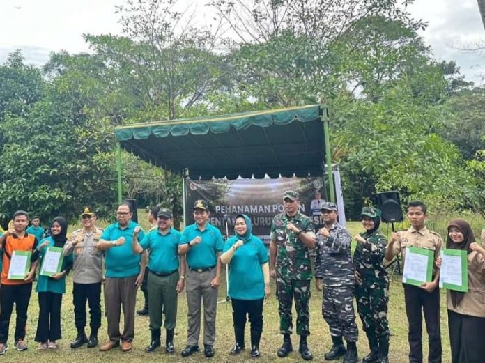 Penanaman Pohon di Seluruh Indonesia, Kapolrestabes Medan : Wujudkan Indonesia Emas, Indonesia Maju yang Go Green