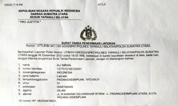 Pengusiran Wartawan di Tapanuli Selatan Berbuntut Panjang, ini Kronologinya