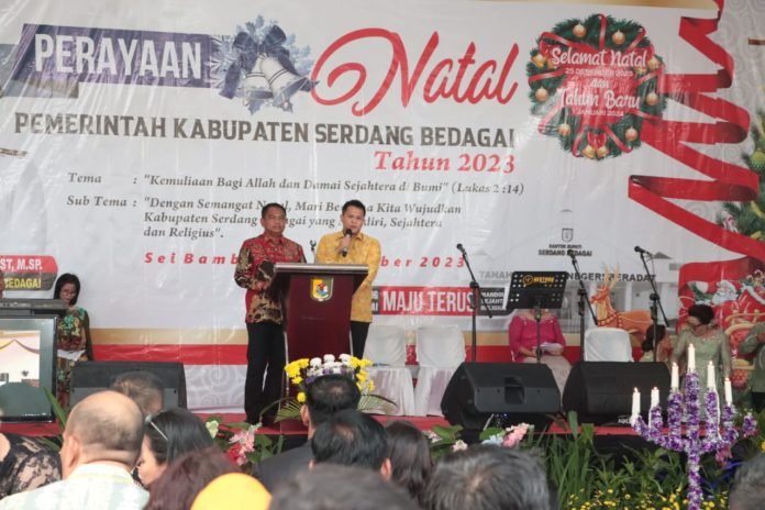Perayaan Natal Pemkab Sergai diikuti Ribuan Jemaat dengan Penuh Khidmat
