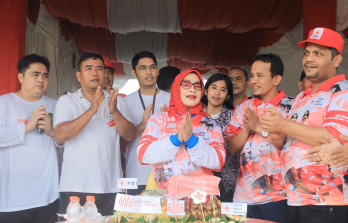 Peringatan Hari Relawan PMI Labuhanbatu, Wabup Ellya Rosa Menghimbau Dapat Bekerjasama Bolo Labuhanbatu