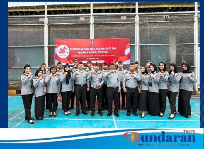 Peringati Hari Bela Negara Ke-75, Rutan Tanjung Pura Upacara dan Apel Kesiapan Nataru