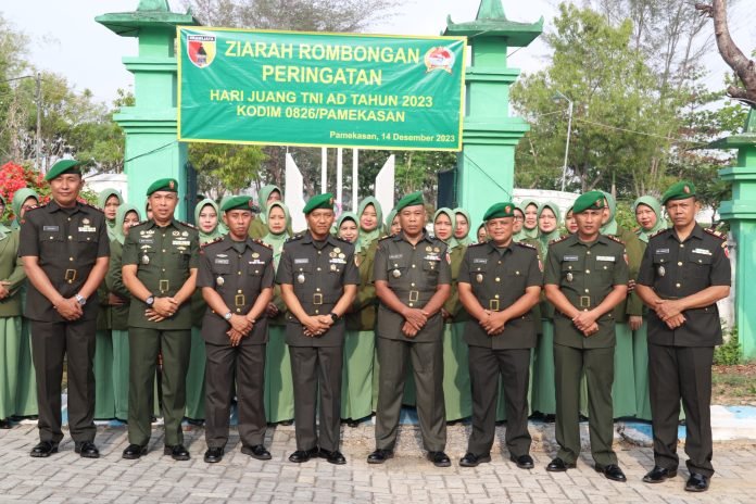 Peringati Hari Juang TNI AD Ke-78 Kodim 0826/Pamekasan Gelar Ziarah Rombongan Ke TMP Panglegur
