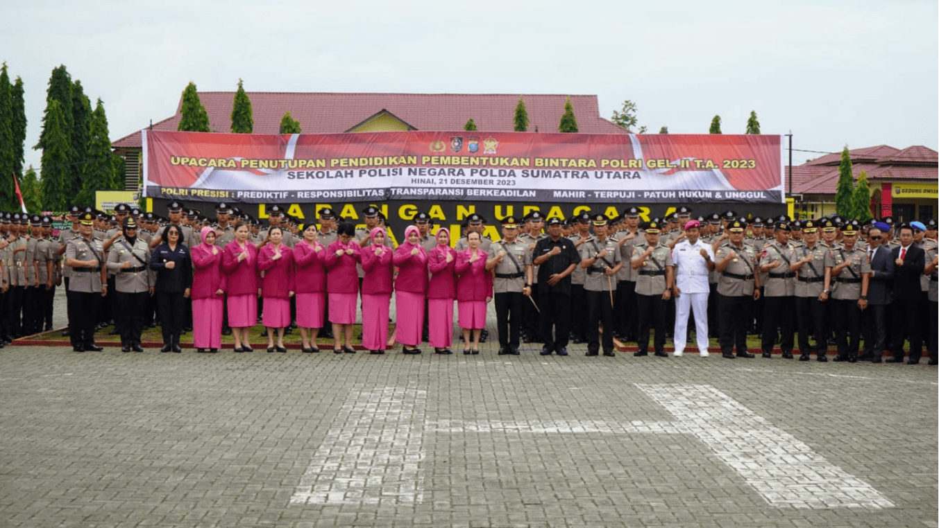 Plt Bupati Langkat & Kapolda Sumut Hadiri Penutupan Pendidikan Bintara Polri SPN Hinai