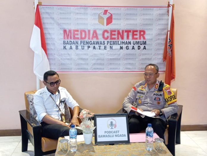 Podcast Bersama Sahabat Bawaslu Kabupaten Ngada, Sinergi Polri Bersama Bawaslu Dalam Pengawasan Pelaksanaan Pemilu 2024