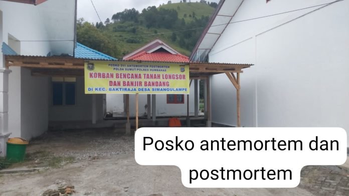Polda Sumut Dirikan Posko DVI Identifikasi Korban Longsor di Humbahas