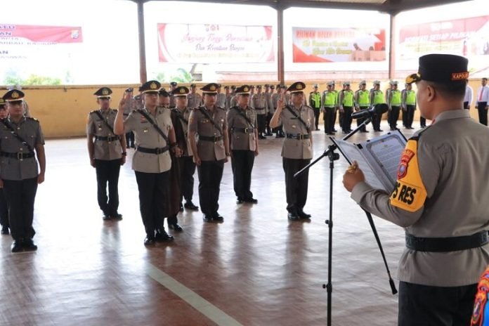 Berikut Daftar Kasat dan Kapolsek Jajaran Polres Labuhanbatu Diserahterimakan