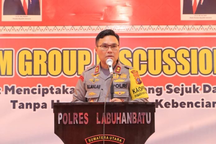 Polres Labuhanbatu Gelar FGD Guna Ciptakan Pemilu Damai