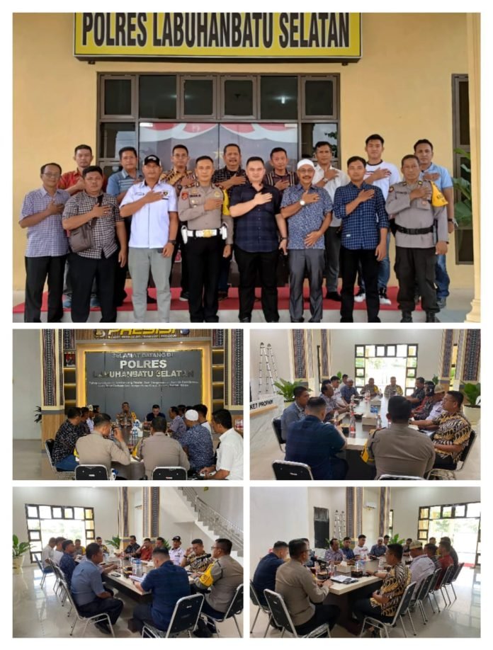 Polres Labusel Adakan Rapat Koordinasi Dengan Manager SPBU di Wilayah Kabupaten Labusel untuk mengantisipasi Penyalahgunaan BBM Bersubsidi