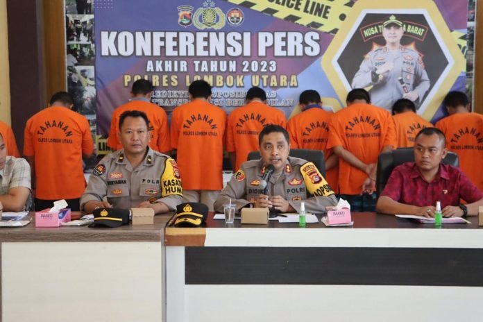 Polres Lombok Utara Gelar Rilis Capaian Kinerja Kesatuan Akhir Tahun 2023