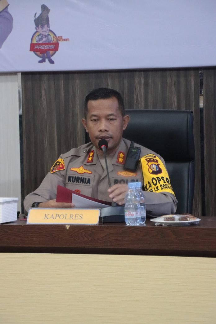 Polres Meranti Gelar Press Release Akhir Tahun 2023. AKBP Kurnia Komitmen Terus Melakukan Inovasi