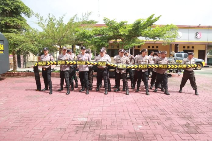Polres Simalungun Gelar Pelatihan Pengendalian Massa Jelang Pemilu 2024, Tidak ada Hari Tanpa Latihan