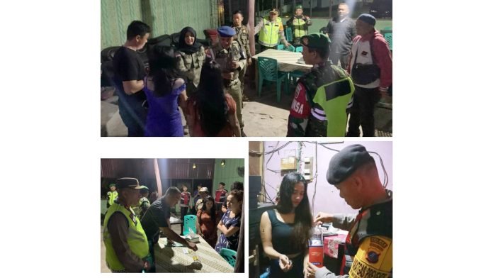 Polres Simalungun Razia 3 Cafe, 11 Waitress Dan Pengunjung di Test Urine