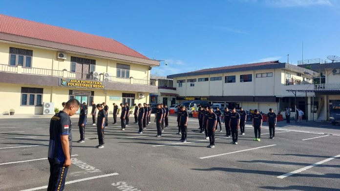 Polrestabes Medan Gelar Binlat Mandiri Bintara dan Tamtama Diktuk Gelombang I/2024