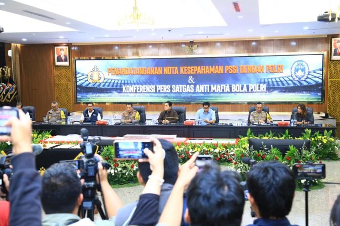Polri dan PSSI Menggandeng Satgas Mafia Skor Demi Kemajuan Sepak Bola Indonesia