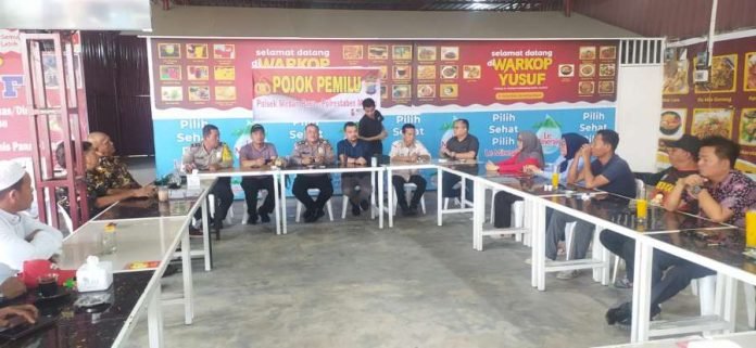 Polsek Medan Baru Gelar ‘Pojok Pemilu’ di Medan Polonia