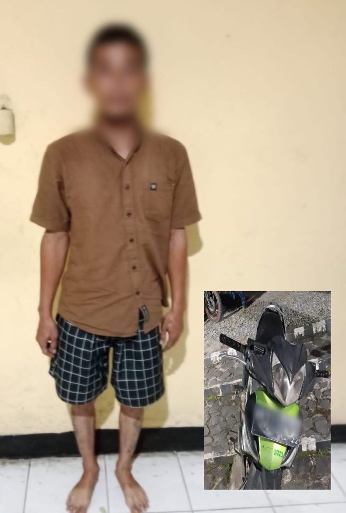 Pria Pencuri Kreta Ditangkap Personel Polsek Dolok Panribuan