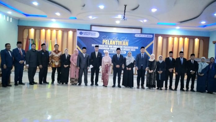 Rektor UMA Lantik Para Dekan dan Direktur Pascasarjana Periode 2023-2025