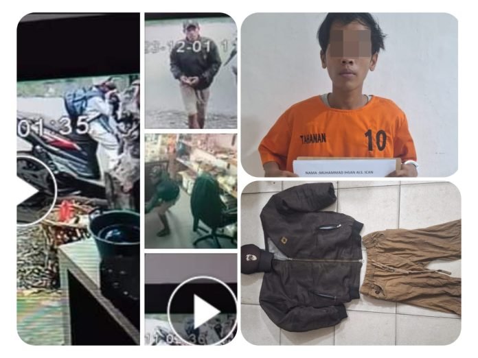 Sat reskrim polres pematang siantar ungkap pelaku pencurian di sumber jaya