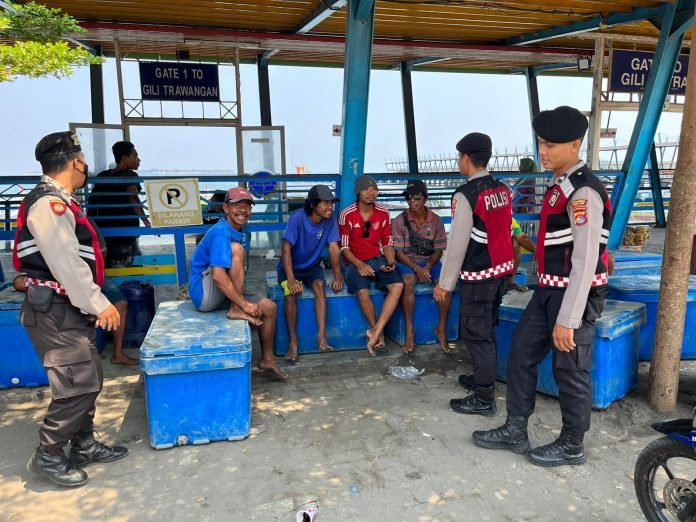 Satgas Preventif OMB Polres Lombok Utara Imbau Masyarakat Tidak Terpengaruh Isu Negatif Selama Masa Kampanye