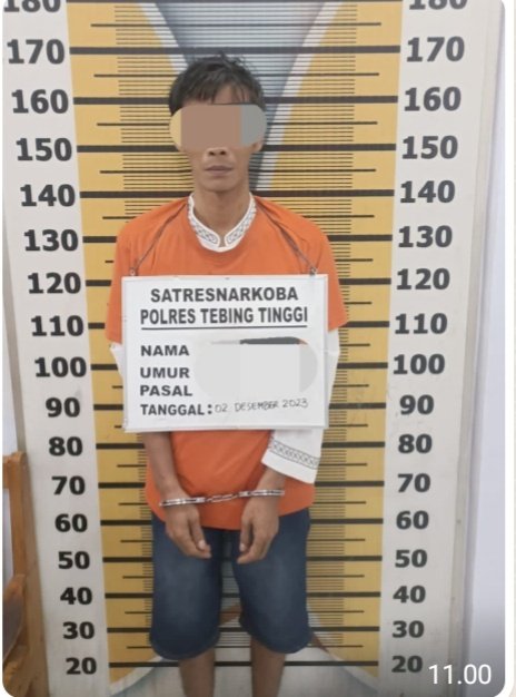 Satu Orang Laki – laki Miliki 17 Paket Sabu di Tangkap Sat Narkoba Polres Tebingtinggi